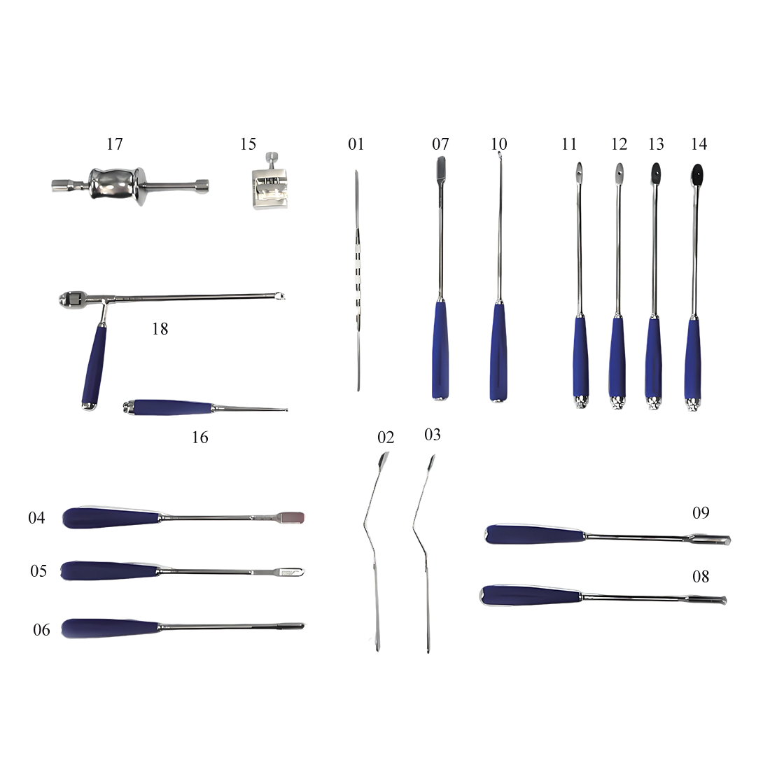 Zestaw instrumentów do klatki piersiowej (I)